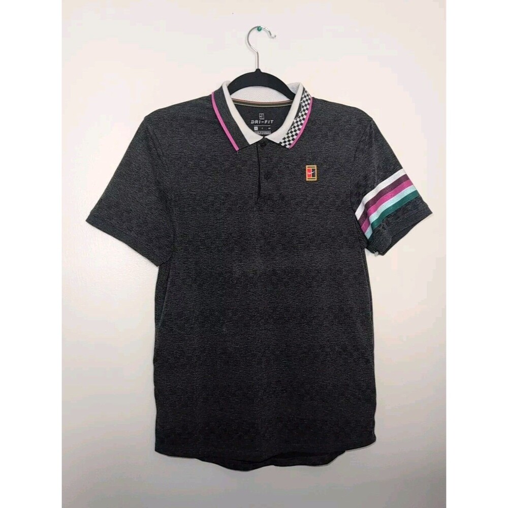 NIKE Court Advantage Tennis Polo Shirt Mens Dri-Fit | Size S